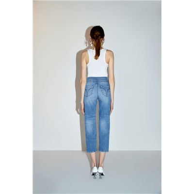 Vaquero slim fit 7/8 Azul