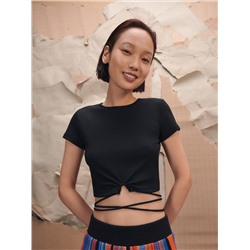 Crop Top mit Bindedetail