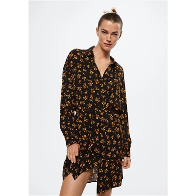 Vestido camisero estampado