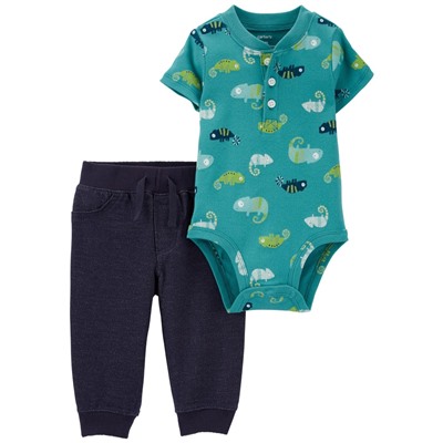 2-Piece Dinosaur Bodysuit Pant Set