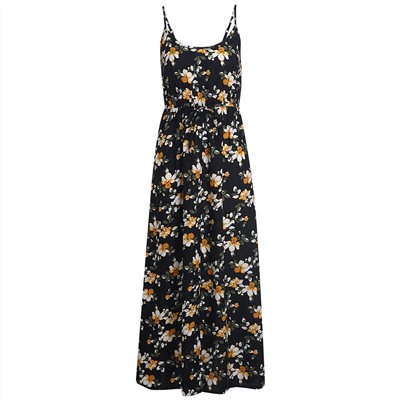 Damen Maxikleid mit Spaghettiträgern