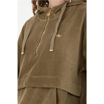 Kadın Haki Sweatshirt