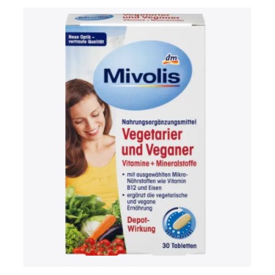 Vegetarier und Veganer Vitamine + Mineralstoffe, Tabletten 30 St., 46 g