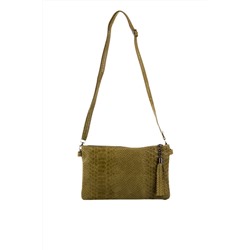 Bandolera de piel Verde claro
