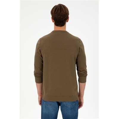 Erkek Haki Sweatshirt