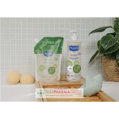 Mustela Gel Lavant Corps & Cheveux BIO 400 ml - Eco-Recharge