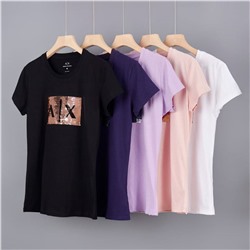 Облегающая футболка с пайетками ARMAN*I EXCHANGE ОРИГИНАЛ!