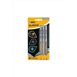 Bic Marking Color Permanent Markör Kalem Seti 3 Metalik Renk 3086123464698