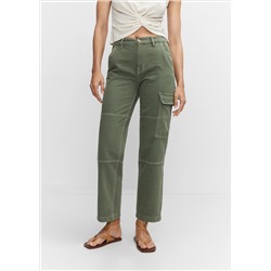 Jeans cargo bolsillos
