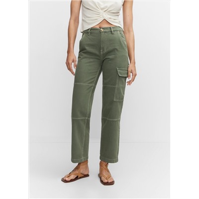 Jeans cargo bolsillos