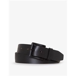 MENS 38MM BLACK MATTE BUCKLE BELT