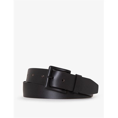 MENS 38MM BLACK MATTE BUCKLE BELT