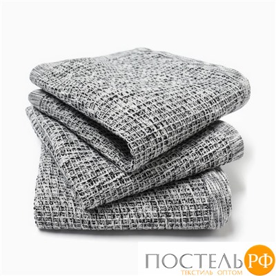 Набор декоративных салфеток Этель Grey 30х30см., 3шт., 100%хл. 10400893