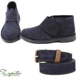 Ab.Zapatos 3316 New R • Antracita+Ab.Zapatos Pelle cinturon (140) Marino