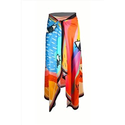 Bolder, Gökkuşağı Desenli Çok Renkli - Iç Göstermeyen Parlak Kumaş - 95*145 Cm Ölçüsünde