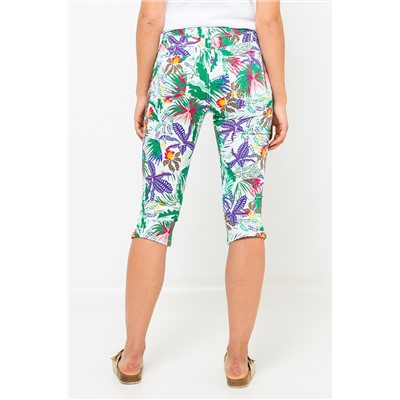 Pantalón pirata Verde y violeta