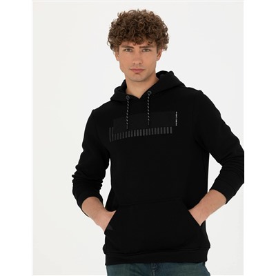 Siyah Regular Fit Sweatshirt