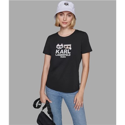 KARL AND CHOUPETTE EMOJI TEE