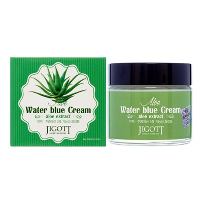 JIGOTT Aloe Water Blue Cream Увлажняющий крем для лица с экстрактом алоэ 70мл