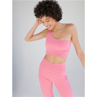 Einarmiges Top mit Blumenmuster