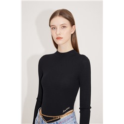 Body de lana Negro