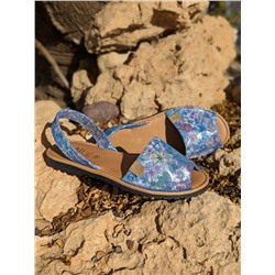 AB.Zapatos · 320-8 · estampado azul+AB.Z · Pelle · 22-06 (430) Azul АКЦИЯ
