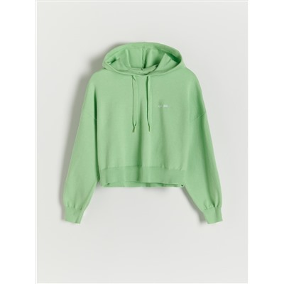 Pullover mit Reißverschluss und Kapuze
