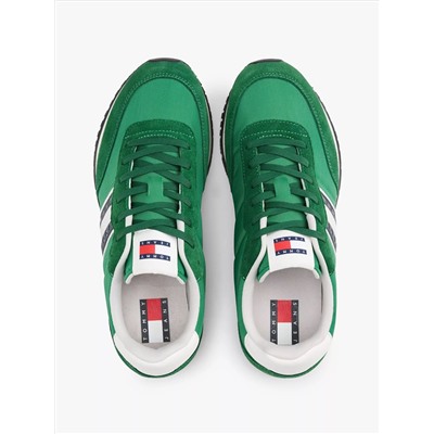 Mixed-Texture Runner Sneaker