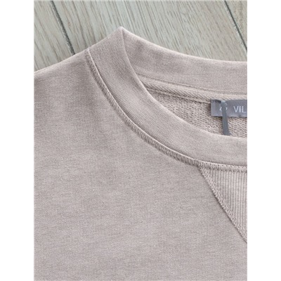 Свитшот из эластичного футера двухнитки с принтом