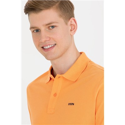 Erkek Turuncu Basic Polo Yaka Tişört