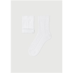 Kurze Socken mit Lochmuster für Mädchen