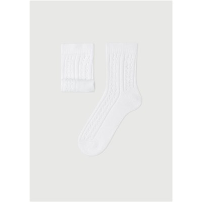 Kurze Socken mit Lochmuster für Mädchen