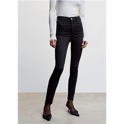 Jeggings algodón tiro alto -  Mujer | MANGO OUTLET España