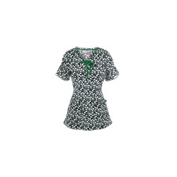 koi Scrubs Petite Rose Print Top