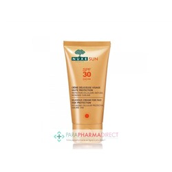 Nuxe Sun SPF30 Crème Solaire Délicieuse Visage 50ml
