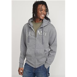 Oversized Logo Zip Hoodie