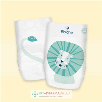 Biolane Couches Naturelles - Taille 4 - 7-18 kg - 44 Couches