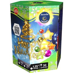Фейерверк А7216 С Новым Годом / Happy New Year (1,25" х 19)