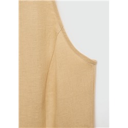 Vestido camisero lino