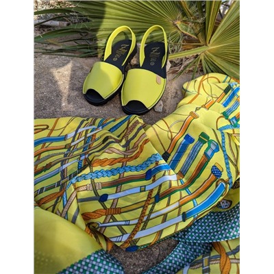 Ab.Zapatos 320-8 PC pistacho+палантин Martina HYL (100) amarillo