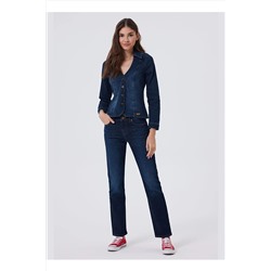 Lee Cooper Standart Klasik Yaka Mavi Kadın Gömlek 241 LCF 141002 MISTY 1 DENIM 5003069064