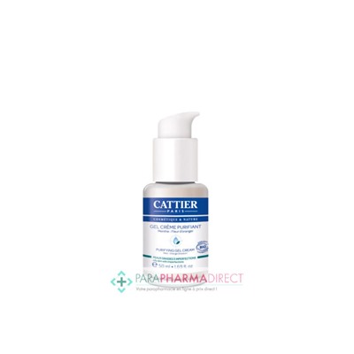 Cattier Gel Crème Purifiant Menthe Fleur d'Oranger BIO 50ml