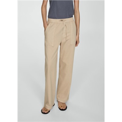 Pantalón algodón cintura elástica