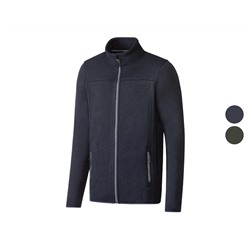 crivit Herren Strickfleecejacke mit Stehkragen