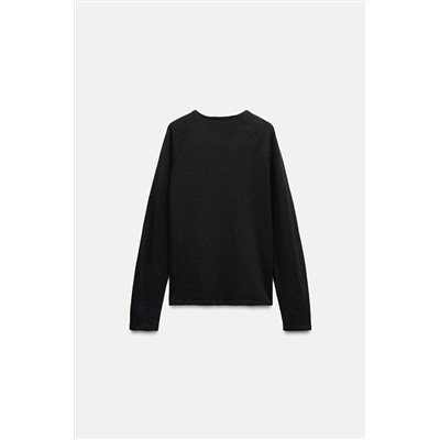 LONG SLEEVE COTTON T-SHIRT