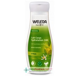 Weleda Citrus - Lait Corps Hydratation 24H - Soin Quotidien Vivifant - BIO - 200 ml