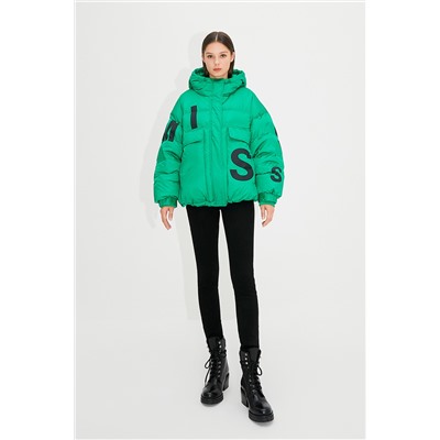 Anorak con capucha Verde claro