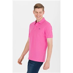 Erkek Pembe Basic Polo Yaka Tişört