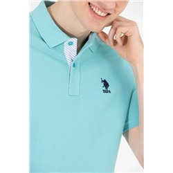 Erkek Mint Basic Polo Yaka Tişört