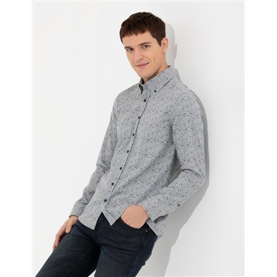 Mavi Slim Fit Uzun Kollu Gömlek